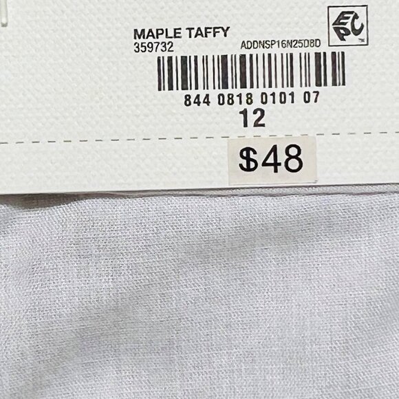 a.n.a. Women's Highest-Rise Tapered Leg Maple Brown Pleated Pants Size 12 NWT - Picture 6 of 11